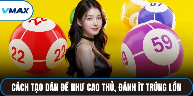 Cách tạo dàn đề như cao thủ, đánh ít nhưng trúng lớn